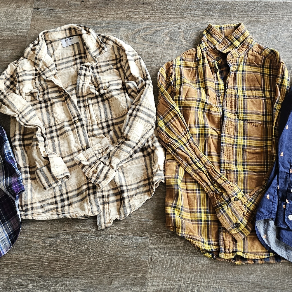 Kids Button Down Dress Shirts Sz 10/12